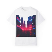 Unisex Retro Cyberpunk Cityscape Design Tee