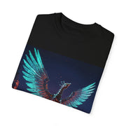 Phoenix Rising Unisex Garment-Dyed T-Shirt - Vibrant Firebird Design